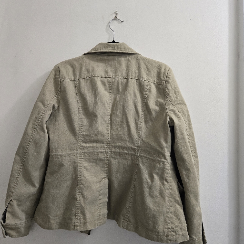 Blanc Noir utility jacket  Tan Field jacket  Full Zip  L - Picture 3 of 10